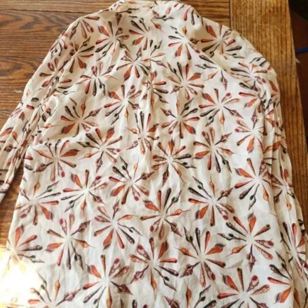 Kobi Halperin seashell  silk shirt sz Small - Picture 4 of 4